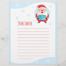 Fun Cute Letter to Beste Santa Claus-sjabloon