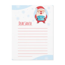 Fun Cute Letter to Beste Santa Claus-sjabloon