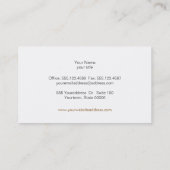 Fun & Cute Mode Boutique Faux Silver Sequins Visitekaartje (Achterkant)