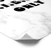 Fun Cute Motivatie Quote Wall Poster W/Slogan (Hoek)