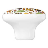 Fun Cute Oerwoud Animals Keramische Knop (Zijkant)