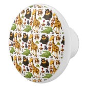 Fun Cute Oerwoud Animals Keramische Knop (Rechts)