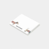 Fun Dachshund Wiener Dog Personalized Post-it® Notes (Schuin)