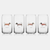 Fun Dachshund Wiener Sausage Chien Nom Personnalis (Dos)