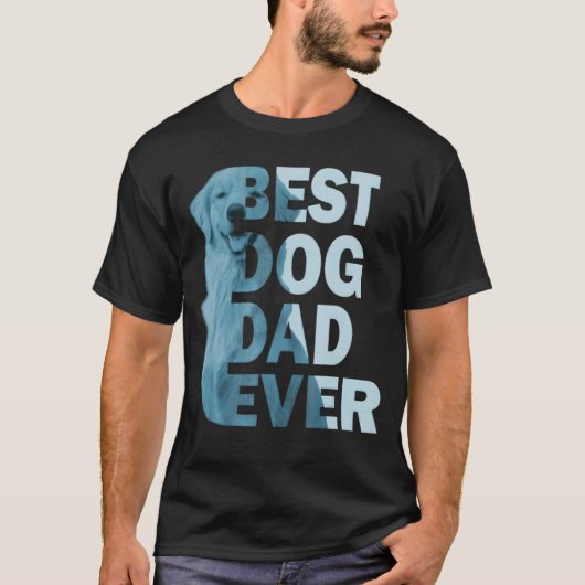 Fun Dad Best Dog Dad Ever Dog Vaderdag T-shirt (Voorkant)