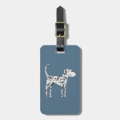 Fun Dalmatian Dog Bagagelabel (Voorkant verticaal)