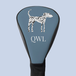 Fun Dalmatian Dog Monogram Golfheadcover