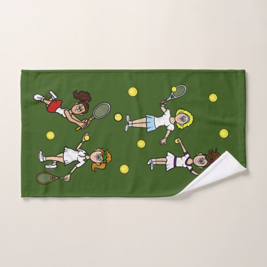 Fun Dames Tennis Hand Towel Handdoek (Handdoek)