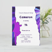 Fun Dance Party 14th Birthday Invitation (Debout devant)
