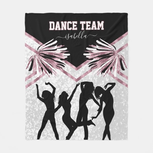 Fun Dance Team Black, White en Roos Pink Fleece B (Voorkant)