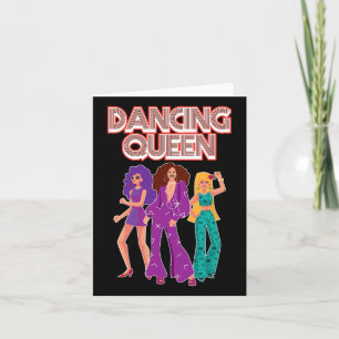 Fun Dancing Queen Disco Dance Club Party 1970s GIF Kaart