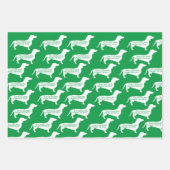 Fun Dashing Dachshund Inpakpapier Vel (Voorkant 2)