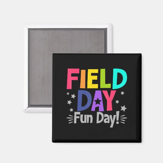 Fun Day Fun Day Fun Teacher Kinder Field Da Magneet (Voorkant / Achterkant)