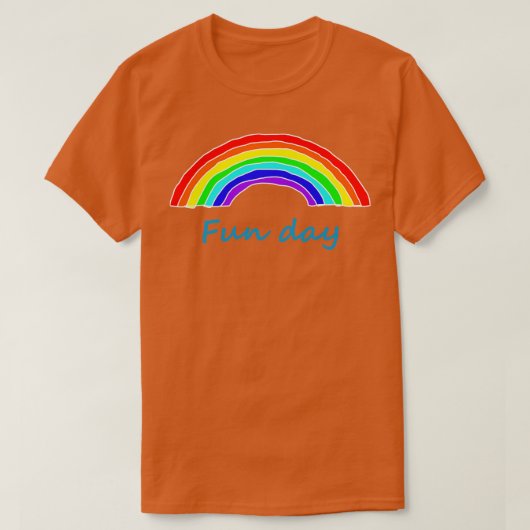Fun Day Rainbow T-shirt (Design voorkant)