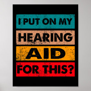 Fun Deaf Pride Awareness Sign Languages Hearing AI Poster