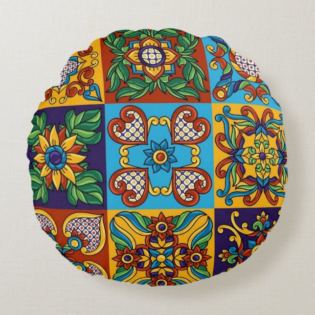 Fun Decor Round Pillow Rond Kussen (Voorkant)