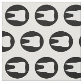 Fun Dentist Orthodontist Tooth Pattern Stof (Swatch)