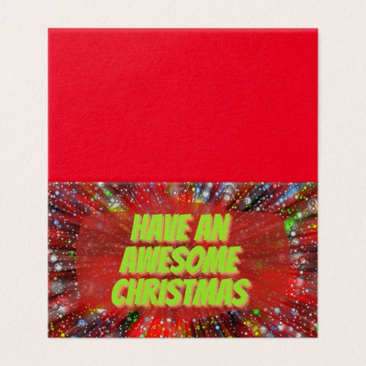 Fun Design 25 Pack Cartes de Noël (Outside Unfolded)