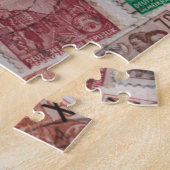 Fun design met Oost-Duitse postzegels Legpuzzel (Zijkant)