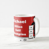 Fun design voor de Kantoor Golf Lover Koffiemok (Voorkant rechts)