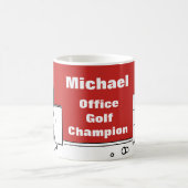 Fun design voor de Kantoor Golf Lover Koffiemok (Center)
