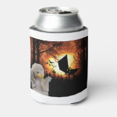 Fun design voor Halloween Blikjeskoeler (Blikje Achterkant)