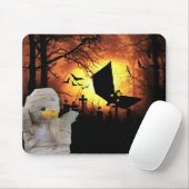 Fun design voor Halloween Muismat (Met muis)