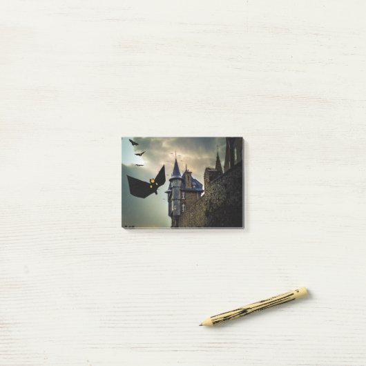 Fun design voor Halloween Post-it® Notes (Op bureau)