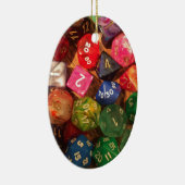 Fun Dice-ontwerp voor gamers Keramisch Ornament (Rechts)