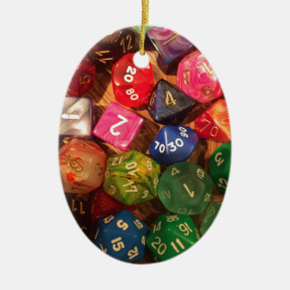 Fun Dice-ontwerp voor gamers Keramisch Ornament