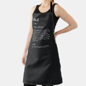 Fun Dictionary Editable Color Personalized Apron Schort (Insitu)