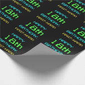 Fun Digital Computing 18th Birthday Cadeaupapier (Hoek)