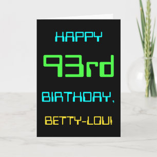 Fun Digital Computing Thare 93rd Birthday Kaart