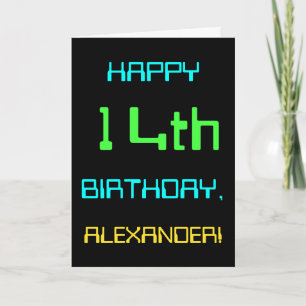 Fun Digital Computing Threaded 14th Birthday Kaart
