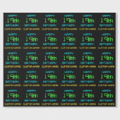 Fun Digital Computing Threaded 19th Birthday Cadeaupapier (Vlak)