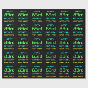 Fun Digital Computing Threaded 83rd Birthday Cadeaupapier