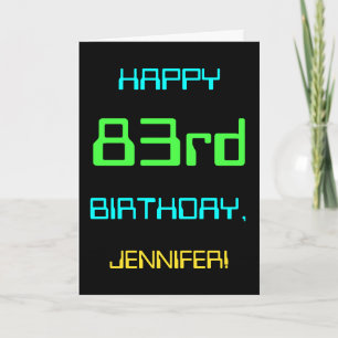 Fun Digital Computing Threaded 83rd Birthday Kaart