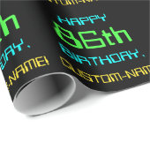 Fun Digital Computing Threaded 86th Birthday Cadeaupapier (Rol Hoek)