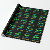 Fun Digital Computing Threaded 88th Birthday Cadeaupapier (Uitgerold)