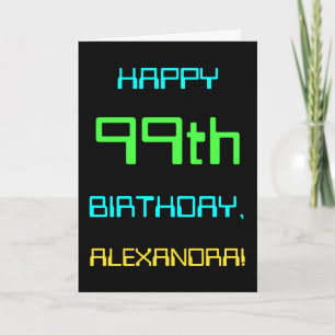 Fun Digital Computing Threaded 99th Birthday Kaart