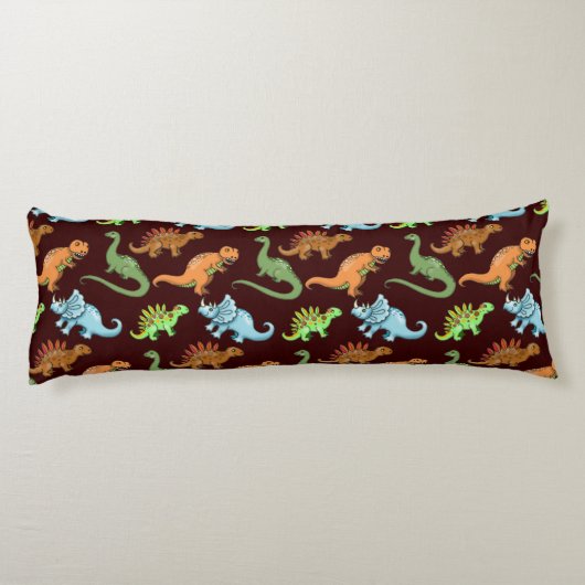 Fun Dinosaurs Pattern Lichaamskussen (Achterkant)
