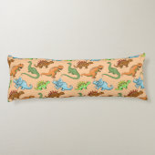Fun Dinosaurs Pattern Lichaamskussen (Achterkant)