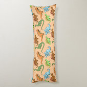 Fun Dinosaurs Pattern Lichaamskussen (Achterkant (Verticaal))