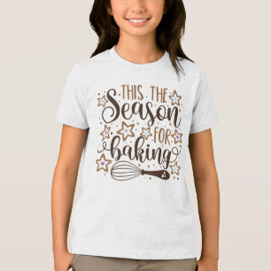 Fun 'Dit is het seizoen voor Baking Design Tri-Blend Shirt