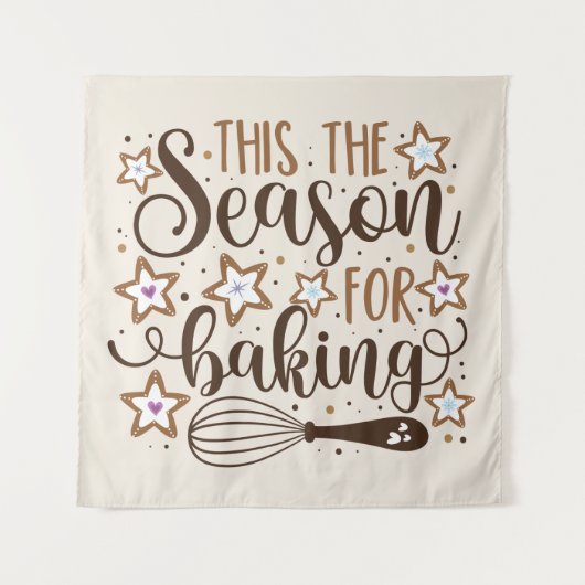 Fun 'Dit is het seizoen voor Baking Design Wandkleed (Voorkant)