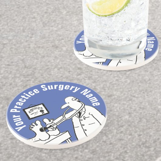 Fun Doctor avec Dessous de verre Stethoscope