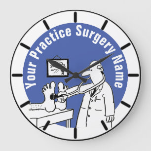Fun Doctor met Stethoscoop Medical Grote Klok