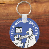 Fun Doctor met Stethoscoop Sleutelhanger (Voorkant)