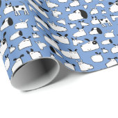 Fun Dog Blue Cadeaupapier (Rol Hoek)