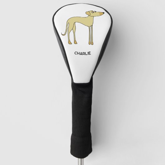 Fun Dog gepersonaliseerd Golfheadcover (Voorkant)